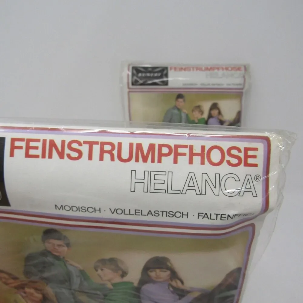 Vintage KUNERT Helanca Pantyhose Tights GR I INKA Brown 1960's Deadstock Germany